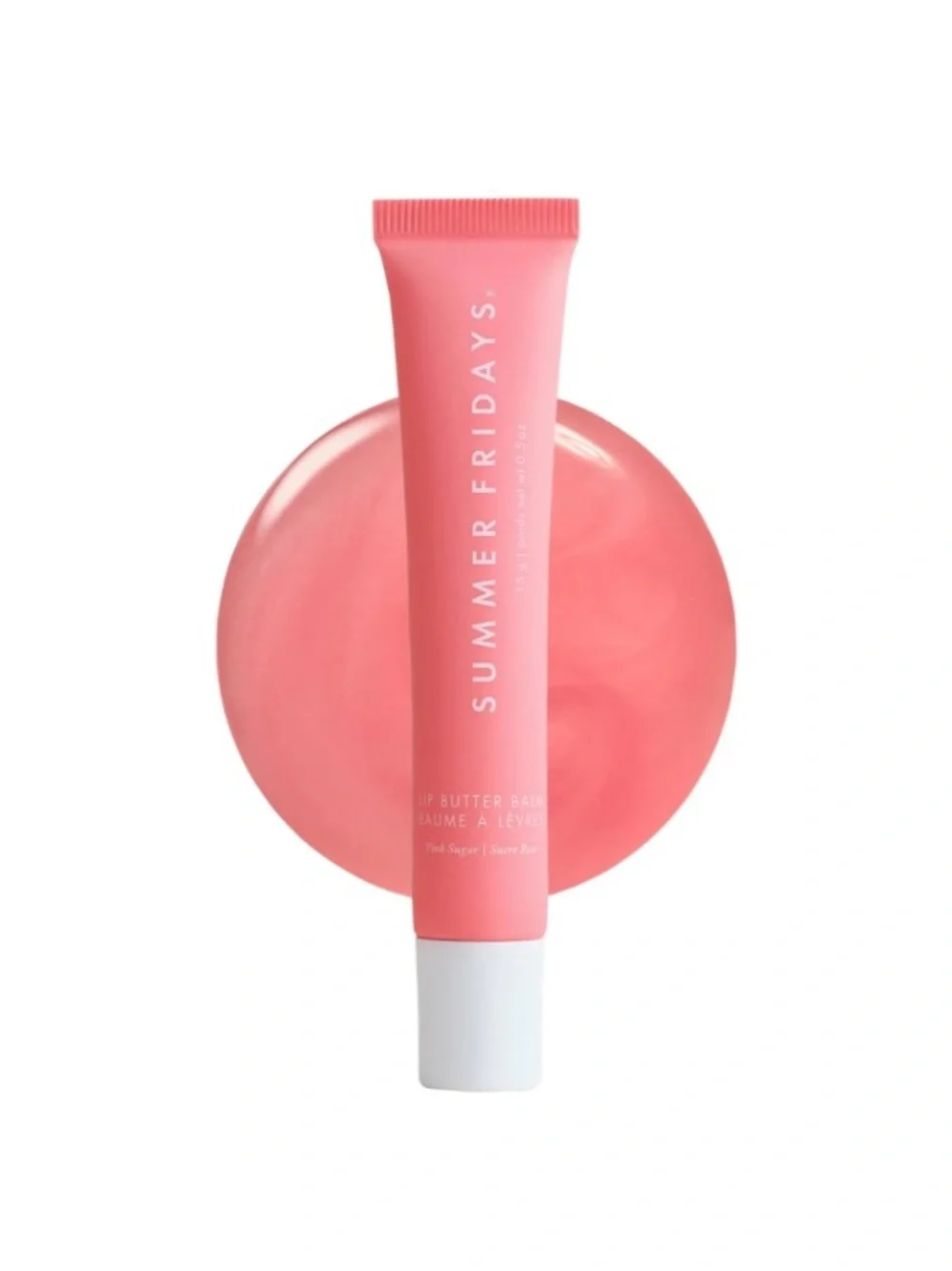 Summer Fridays Pink Sugar Lip Butter Balm - Hydrating Pink Tint